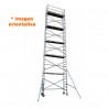 Torre andamio móvil plus de aluminio IBERANDAMIOS 90 x 305 x 1120 altura de trabajo