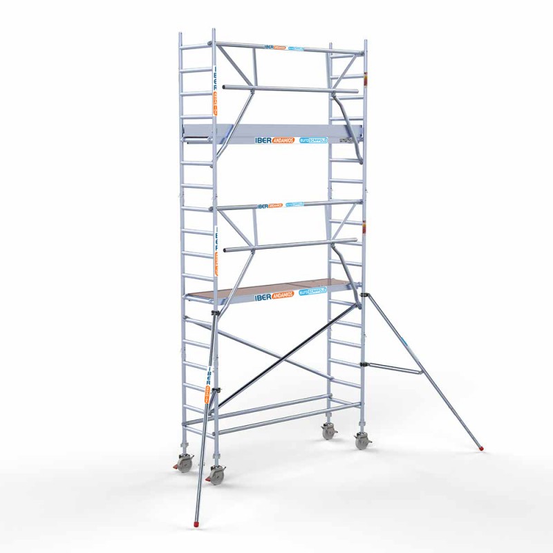 Torre Andamio PRO SAFE 75x250 - 6,20 m Altura de trabajo