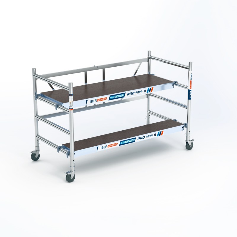 Andamio de trabajo plegable READY 90 cms 3 metros altura trabajo  - IBERANDAMIOS