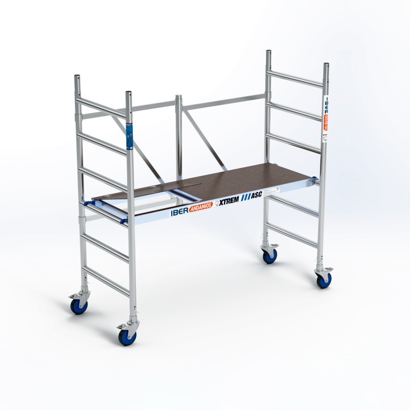 Andamio plegable XTREM 75x190x3 metros altura de trabajo plataforma con trampilla