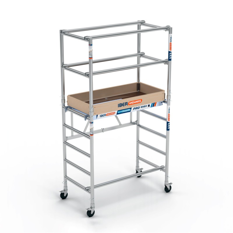 Andamio plegable COMPACT MÓDULO 1+2 - 75x150 - 3,50 m Altura de trabajo
