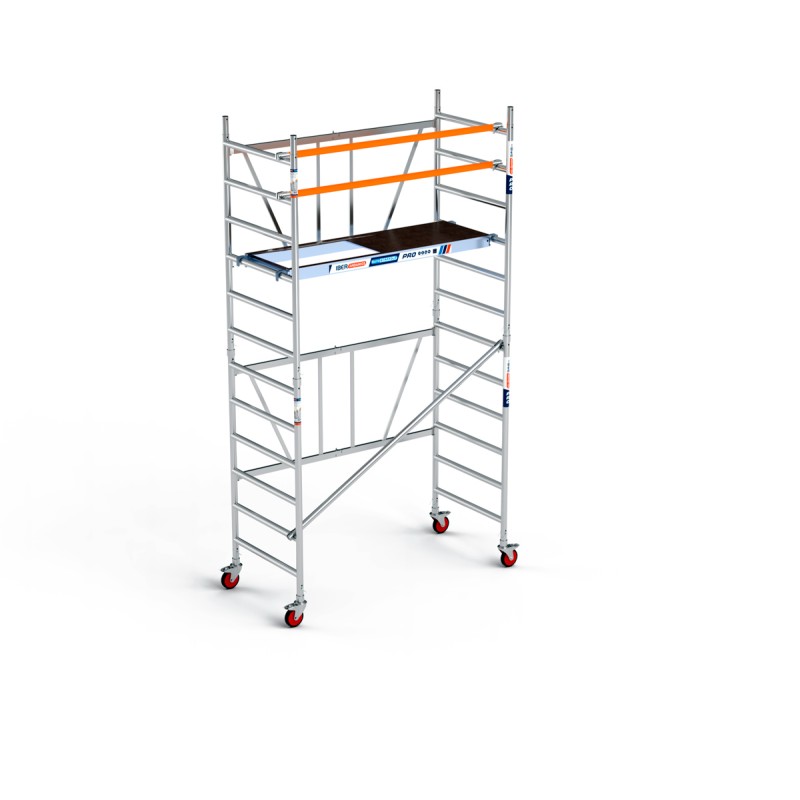 Andamio plegable 90x190 4,70 m Altura de trabajo Plataforma C/T