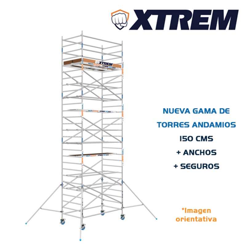 Torre Andamio Móvil XTREM 150x190x520