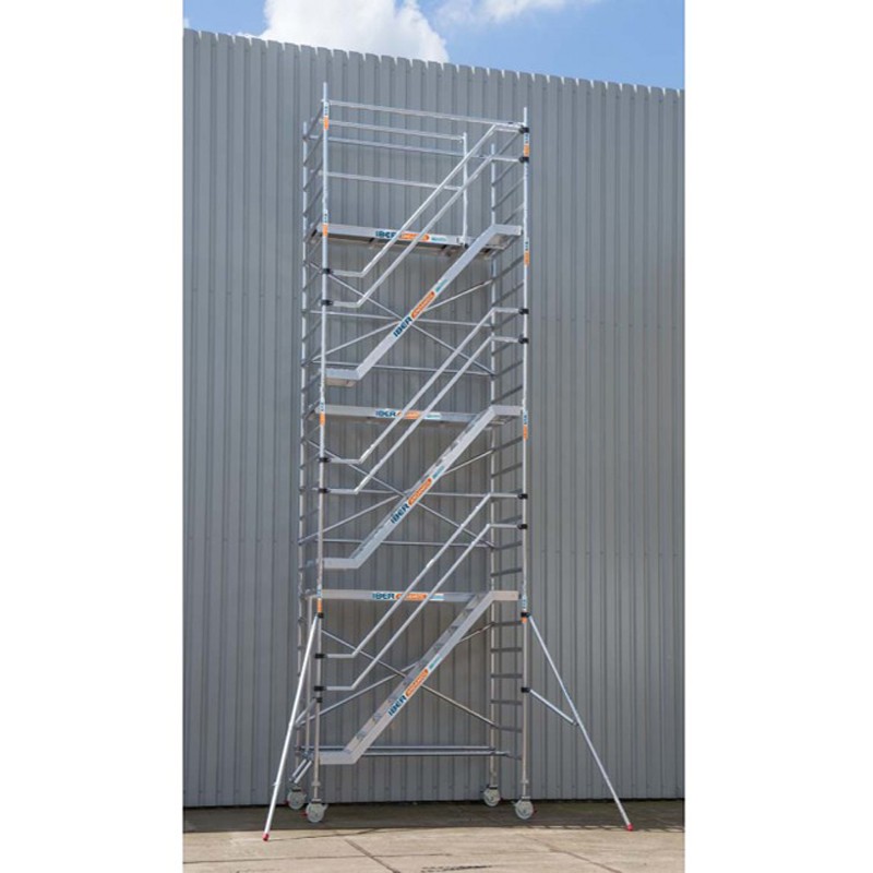 Torre de escaleras 135 x 190 x 8,2 m altura de trabajo