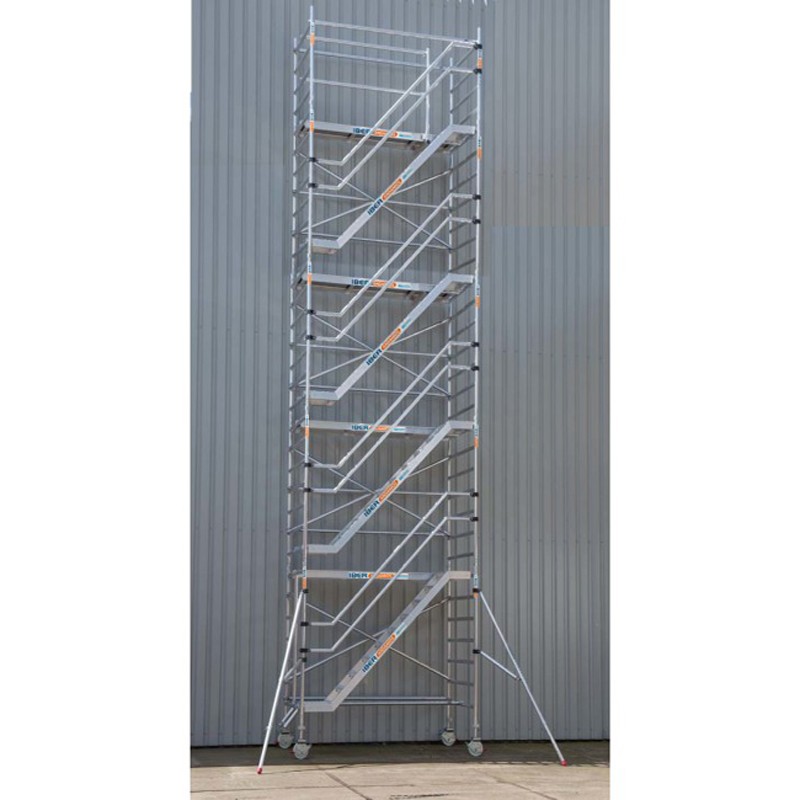 Torre de escaleras 135 x 190 x 10,2 m altura de trabajo