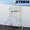 Andamio plegable XTREM 75x190 4,70 m Altura de trabajo con estabilizadores