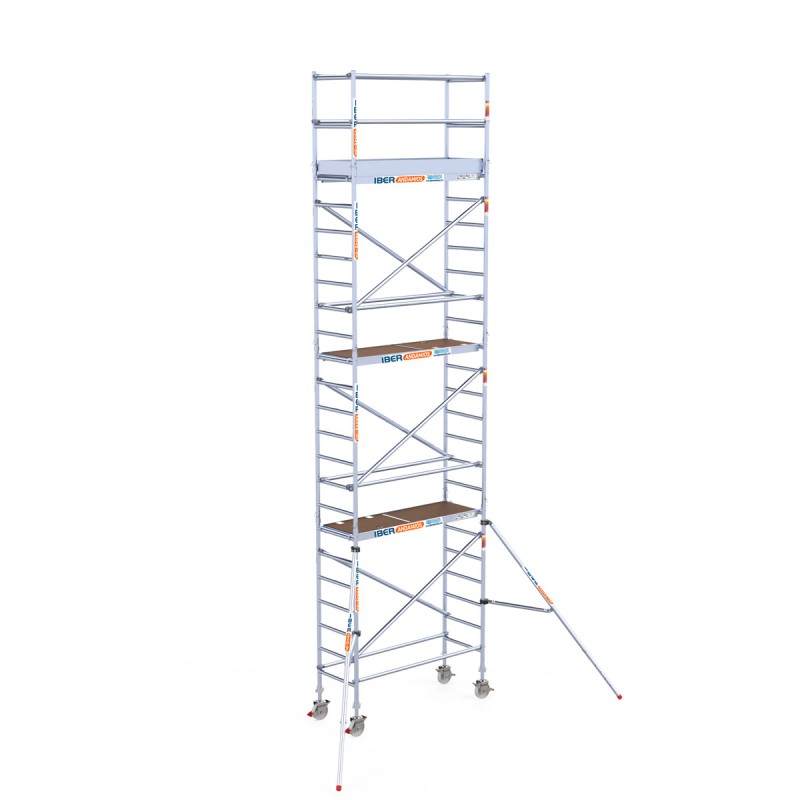 Torre andamio móvil plus de aluminio IBERANDAMIOS 75x190x820 altura de trabajo