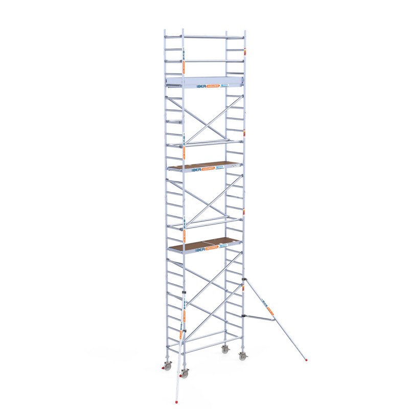 Torre andamio móvil plus de aluminio IBERANDAMIOS 75x190x920 altura de trabajo