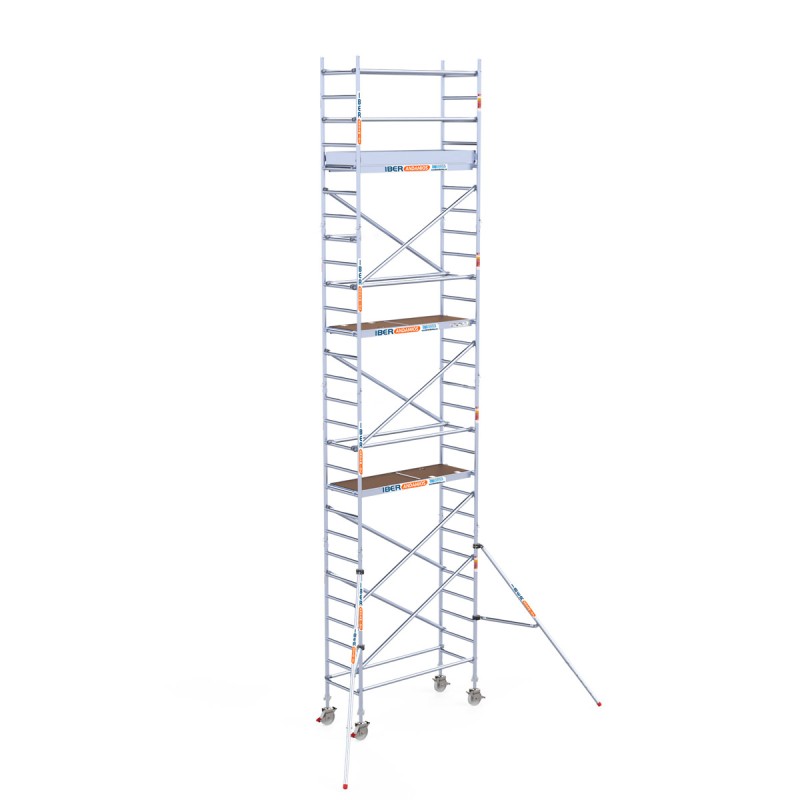 Torre andamio móvil plus de aluminio IBERANDAMIOS 75x190x920 altura de trabajo