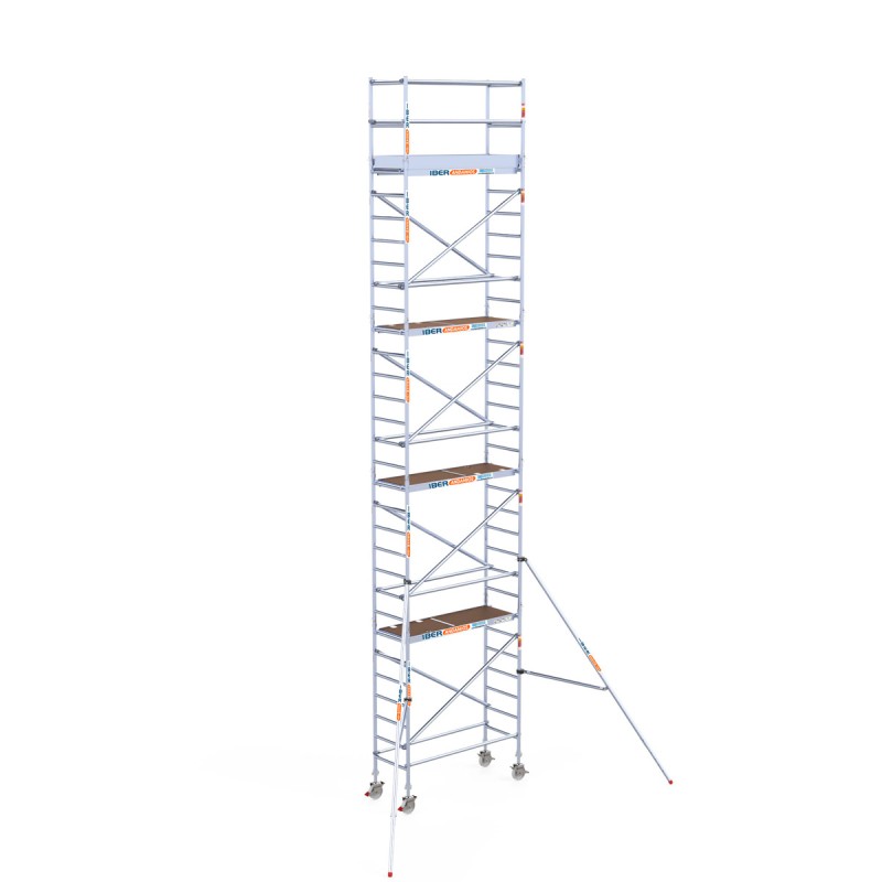 Torre andamio móvil plus de aluminio IBERANDAMIOS 75x190x1020 altura de trabajo
