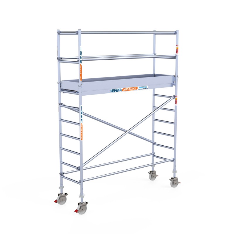 Torre andamio móvil plus de aluminio IBERANDAMIOS 75x250x420 altura de trabajo
