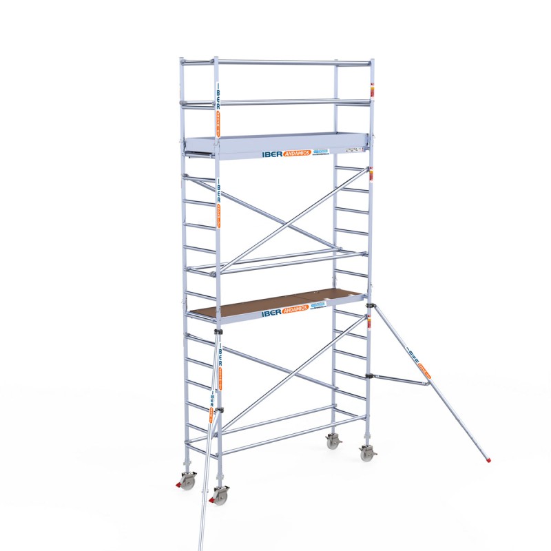 Torre andamio móvil plus de aluminio IBERANDAMIOS 75x250x620 altura de trabajo