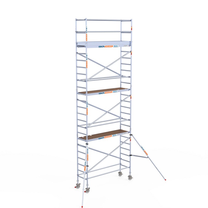 Torre andamio móvil plus de aluminio IBERANDAMIOS 75x250x820 altura de trabajo