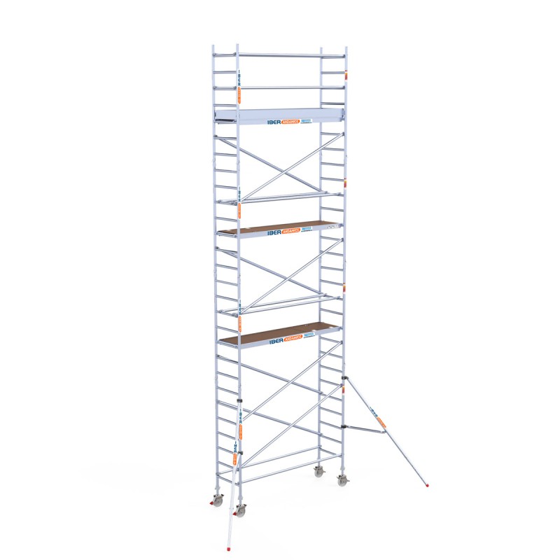 Torre andamio móvil plus de aluminio IBERANDAMIOS 75 x 250 x 920 altura de trabajo